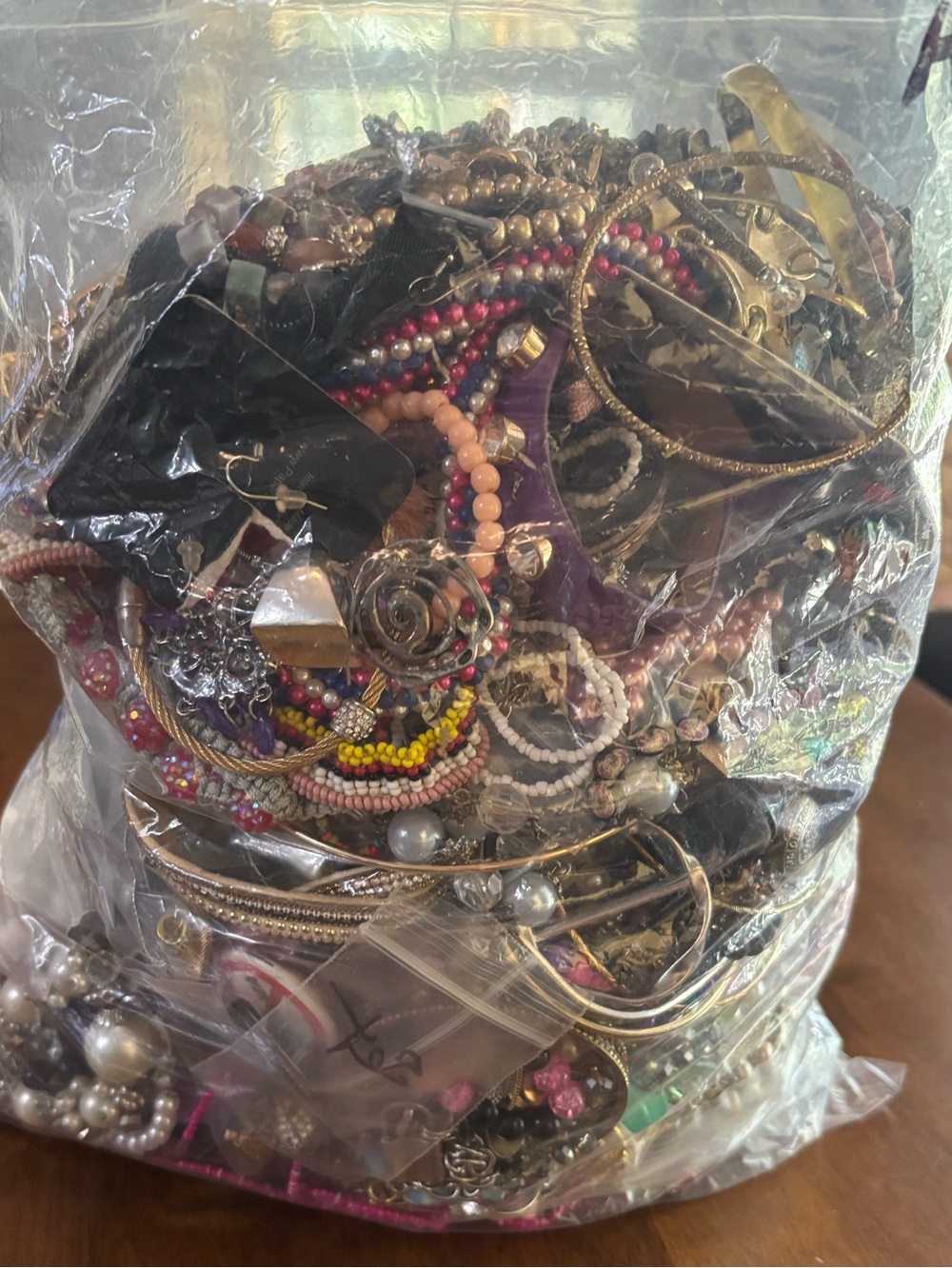 Jewelry Lot Broken Tangled Repair Wear Craft Harvest Scrap Junk 13 Lbs - Picture 3 of 4